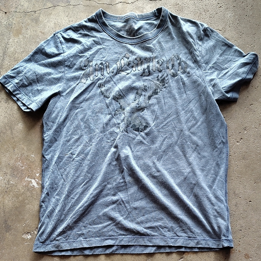 American Eagle Outfitters Blue Graphic Tee